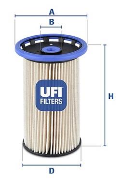 FILTRO COMBUSTIBLES AUDI, SEAT, VOLKSW. OEM PIEZAS UFI  