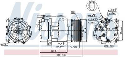 KOMPRESORIUS / PAVIENĖS DALYS NISSENS 89117 