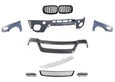 Bmw x5 e70 10-13 бампер решётка радиатора решётка радиатора спойлер фото №1