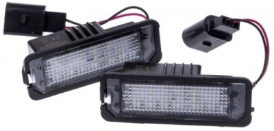 Led номерного знака фонари vw polo 6n 9n 6r amarok touareg фото №1