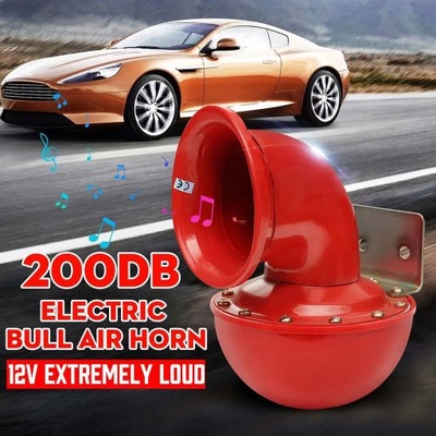 200DB 12V CLAXON ROJO ELÉCTRICO BYK AB  