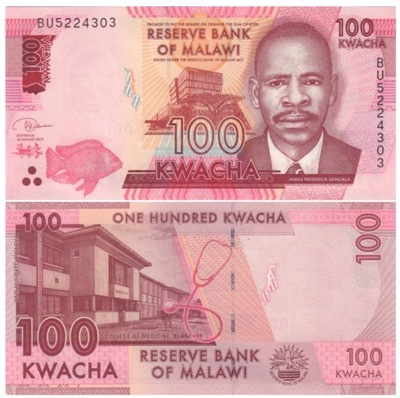 MALAWI 100 KWACHA 2019 P-65d UNC