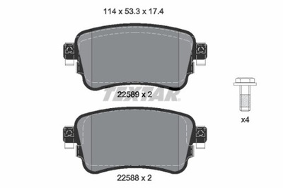 TRINKELĖS STABDŽIŲ OPEL GAL. ZAFIRA/VIVARO 1,5-2,0 19- 2258801 