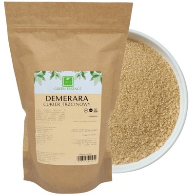 Cukier Trzcinowy Nierafinowany Demerara 1kg