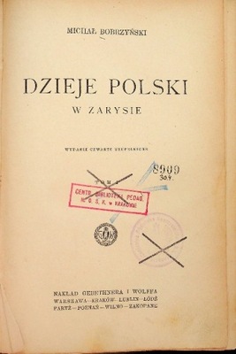 Dzieje Polski w zarysie tom I 1927 r