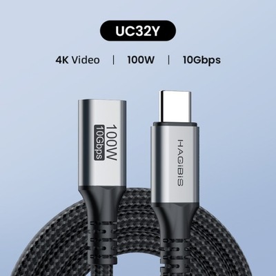 Kabel przedłużający USB C Hagibis USB 3.2 Gen2 mę