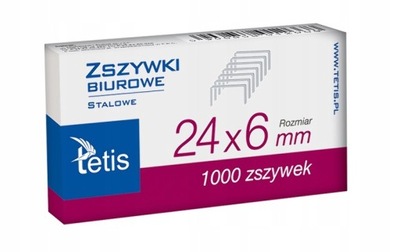 GZ101-A Zszywki TETIS 24/6 do 25 kartek