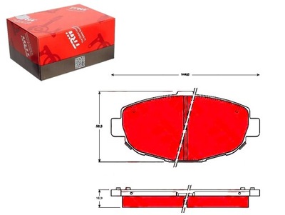 Гальмівні колодки гальмівні lexus перед gs sc 3,0 4,3 93-10 t фото №1