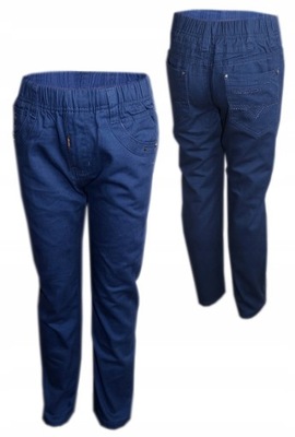 Spodnie jeansowe chłopięce jeansy 104-110