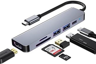 Hub USB C przejściówka adapter 6w1 P11C131