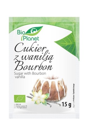 Bio Planet Cukier z Wanilią Bourbon BIO 15G