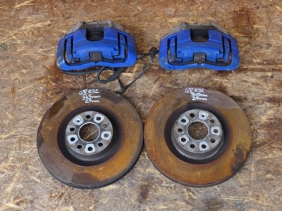 Golf v r32 audi a3 s3 8p 3.2 v6 swap суппорты тормозные диски перед передние 345mm фото №1