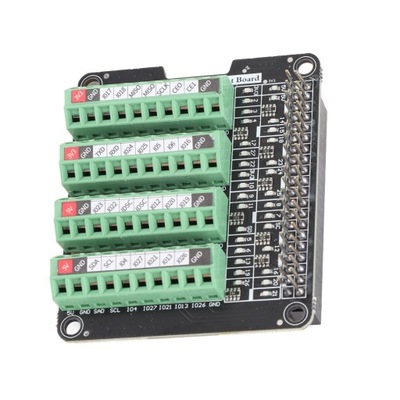 Płytka listwy zaciskowej 3A 3.3V LED Light dla RPi A+ B+ 2B 3B