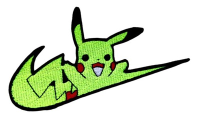 Naszywka Naprasowanka Pikachu Pokemon swoosh Nike