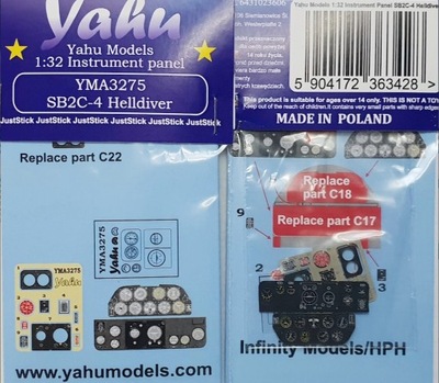 1:32 SB2C-4 Helldiver panel Yahu Models YMA3275