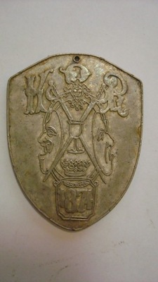 Odznaka plakietka K R 1874 - rzadka
