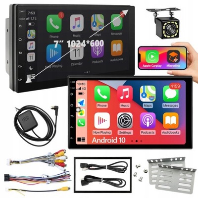 MEGA RADIO DE AUTOMÓVIL ANDROID BLUETOOTH WIFI USB 2DIN GPS + CÁMARA RETROVISOR  