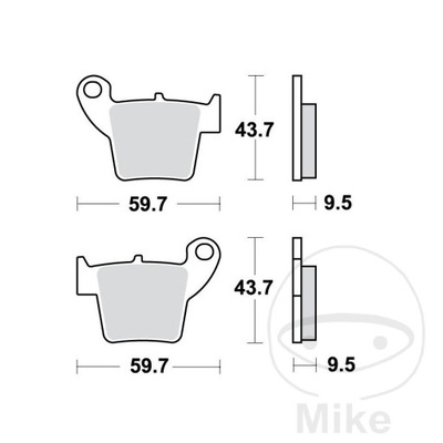 ZAPATAS DE FRENADO MOTO. (SINTER OFF-ROAD) HONDA CRF 250 X (04-)  