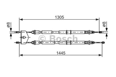 ТРОС ГАЛЬМА РУЧНОГО, CIĘGŁO BOSCH 1-987-477-732