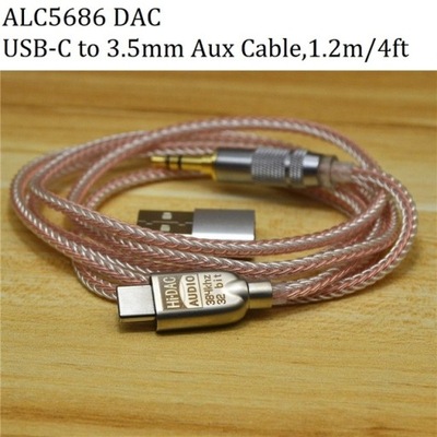 DAC ALC5686/ES9280C USB C słuchawki z przetwornik