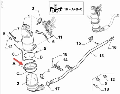 SOPORTE SOPORTES ORIGINAL CITROEN PEUGEOT C4 C5 3008 508 1.6 HDI 16066665  