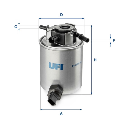 ФИЛЬТР ТОПЛИВА UFI (OEM QUALITY) NISSAN/INFINITY 3.0