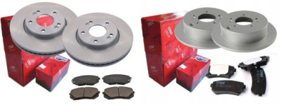 Гальмівні диски гальмівні колодки p+t trw kia sportage ii 4wd фото №1