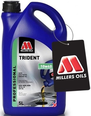 MILLERS OILS TRIDENT 10W40 SEMI SYNTHETIC 5L