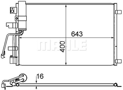 KONDENSATORIUS KONDICIONAVIMO NISSAN QASHQAI 08- 2. 0DCI 