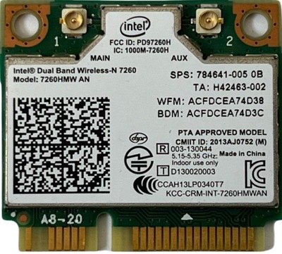 Karta Wifi Intel 7260HMW Dell Latitude E7240 E7440 292