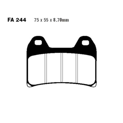 КОЛОДКИ ТОРМОЗНЫЕ EPFA244HH BENELLI APRILIA CAGIVA