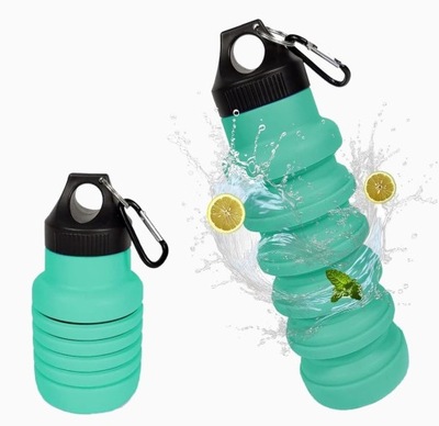 Silikonowa butelka na wodę 500 ml