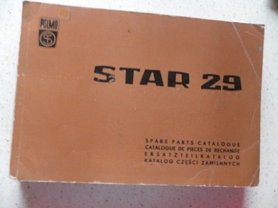 STAR 29 KATALOG CZĘŚCI 1972 ROK