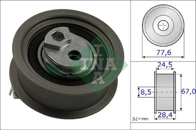 INA 531 0851 10 РОЛИК РЕМЕНЯ ГРМ