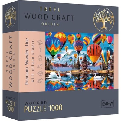 Puzzle drewniane - Kolorowe Balony -1000 el