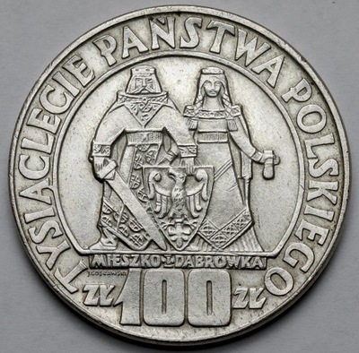 2281. 100 zł 1966 Mieszko i Dąbrówka