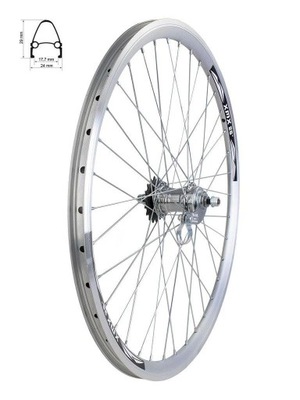 KOŁO ROWEROWE TYLNE 24" VELOSTEEL PIASTA SAMOCHODO