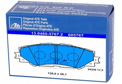 Тормозные колодки тормозные ate do toyota urban cruiser 1.8 фото №1