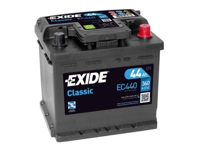 BATERÍA EXIDE CLASSIC 12V 44AH 360A P+ EC440  