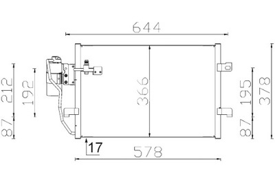 MAHLE CONDENSADOR DE ACONDICIONADOR MERCEDES A W168 VANEO 414 1.4-2.1  