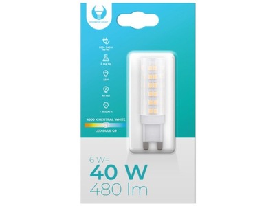 Żarówka LED FOREVER LIGHT RTV003576 6W G9