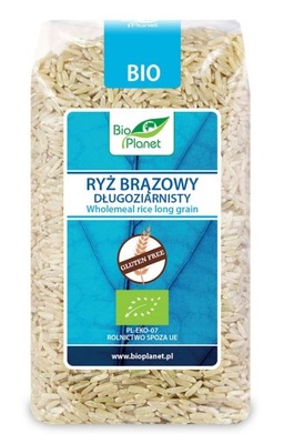 Bio Planet Ryż brązowy długoziarnisty eko 500 g