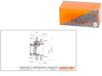 ФІЛЬТР ПАЛИВА MERCEDES БЕНЗИН 1.9 99-04 CLASS A DRIVE+