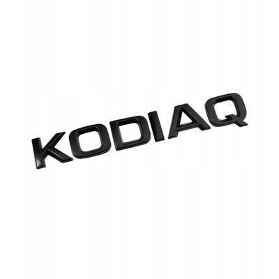 EMBLEM LOGO INSCIPTION KODIAQ SKODA BLACK GLOSS  