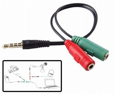 ADAPTER PRZEJŚCIÓWKA MINI-JACK 3,5MM NA 2,5MM JACK - MOZOS