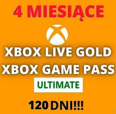 XBOX LIVE GOLD + GAME PASS +EA 120 DNI SUBSKRYPCJA