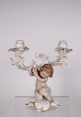 Świecznik, LHS, K. Tutter, porcelana