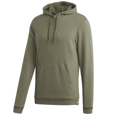 Bluza męska adidas Brilliant Basics Hooded zielona GD3846 S