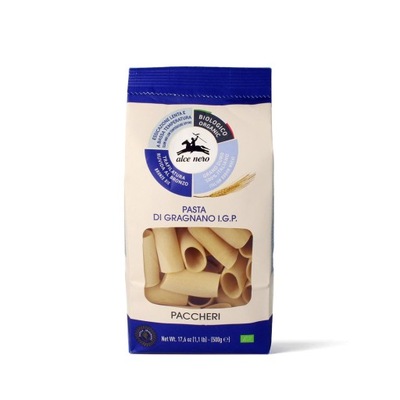 Makaron (Semolinowy - Pasta Di Gragnano) Paccheri Bio 500 G - Alce Nero