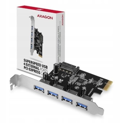 AXAGON Kontroler PCIe PCEU-430VL 4x port USB 3.2 G